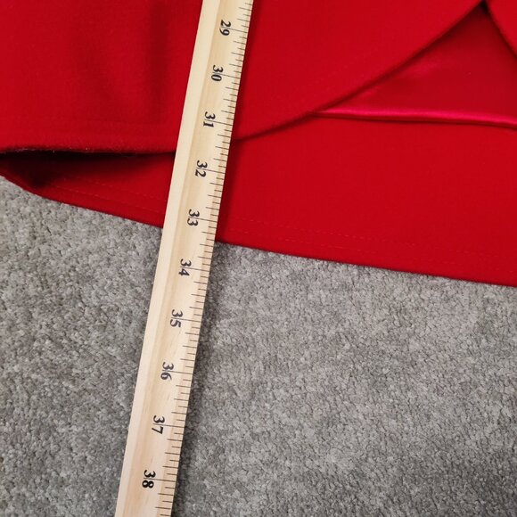 Liptons Women's Blazer Size M Red Wool Cashmere Business Casual Academia Elegant - Picture 12 of 14